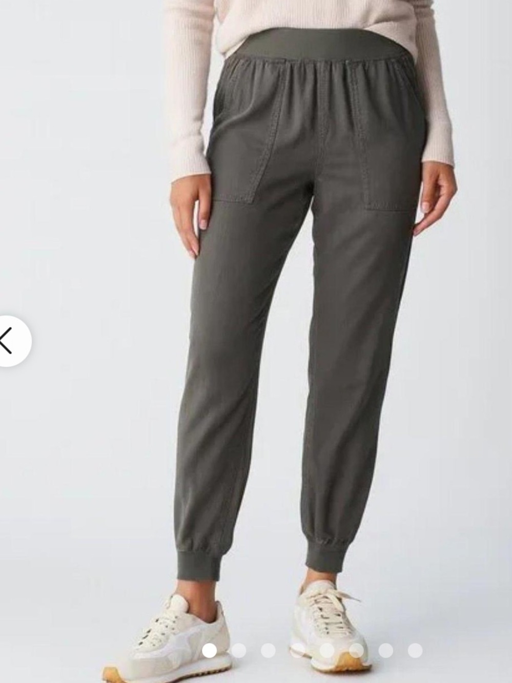 Faherty Olive Green Drawstring Jogger Pants